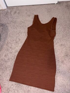 Roxy Mini Tank Dress in Brown